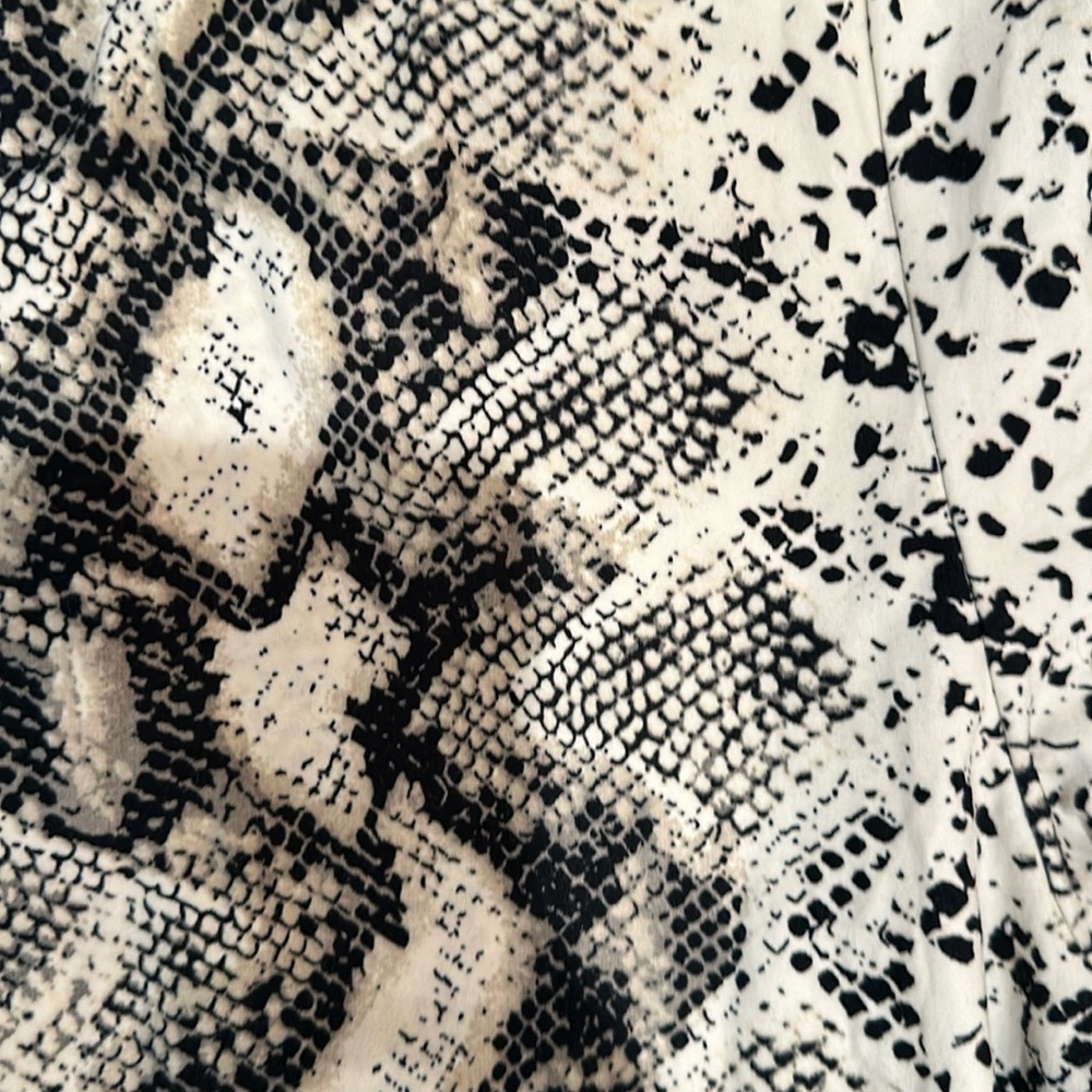 Stretchy snakeskin bellbottoms